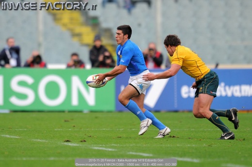 2010-11-20 Firenze - Italia-Australia 1419 Edoardo Gori